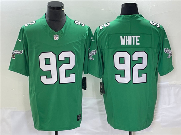 Men's Philadelphia Eagles #92 Reggie White Green 2023 F.U.S.E. Vapor Untouchable Stitched Football Jersey